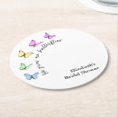 Zoek naar vlinders onderzetters Lente