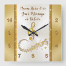 Zoek naar muzieknoten klokken Voor haar