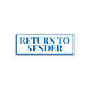 Zoek naar retour adres rubberstempels Terug naar afzender