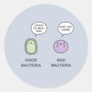 Zoek naar bacteriën stickers Bacterie
