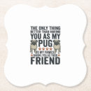 Zoek naar grappige pug onderzetters Puppy