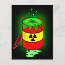 Zoek naar radioactief briefkaarten Giftig afval