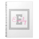 Zoek naar monogram notitieboeken Jouw namen toevoegen