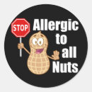 Zoek naar pinda allergie stickers Allergie voor pinda's