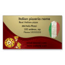 Zoek naar italiaanse vlag visitekaartjes Pizzeria