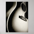 Zoek naar akoestische gitaar posters Zwart wit