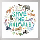 Zoek naar bedreigde dieren posters Dierenactivist