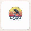 Zoek naar vintage vogels onderzetters F caw f