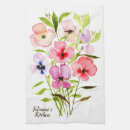Zoek naar paarse bloemen keuken handdoeken Voor haar
