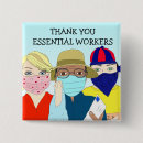 Zoek naar werknemers buttons Coronavirus