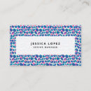 Zoek naar blauwe stippen visitekaartjes Voor haar