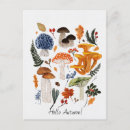 Zoek naar paddestoelen briefkaarten Herfst