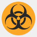 Zoek naar biohazard symbool stickers Waarschuwing