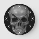 Zoek naar schedel klokken Griezelig