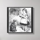 Zoek naar katten tekening canvas prints Katje
