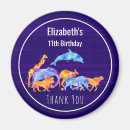 Zoek naar wilde dieren magneten Verjaardag