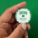 Zoek naar geluk pokerchips Shamrock