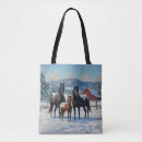Zoek naar zwarte paarden tote bags Boerderij