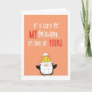 Zoek naar pinguïn humor kaarten Verjaardagskaart