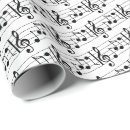 Zoek naar musicus cadeaupapier Zwart wit