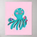 Zoek naar octopus kunst Turquoise