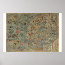 Zoek naar oude wereldkaarten posters Cartografie