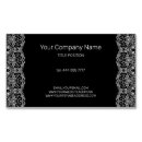 Zoek naar white lace visitekaartjes Zwart