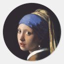 Zoek naar meisje met een parel stickers Johannes vermeer