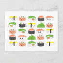 Zoek naar sushi briefkaarten Kawaii