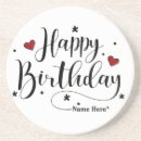 Zoek naar birthday onderzetters Minimalistisch