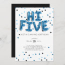 Zoek naar 5th birthday uitnodigingen Blauw