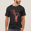 Zoek naar rode saxofoon tshirts Rood