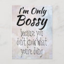 Zoek naar bossy briefkaarten Baas
