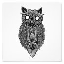 Zoek naar zwarte witte uil posters Owl