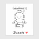 Zoek naar batterij stickers Sarcastisch