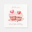Zoek naar roze cupcakes servetten Koekje