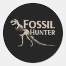 Zoek naar fossielen stickers Dinosaurus