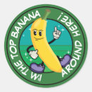 Zoek naar bananen stickers Cartoon banaan