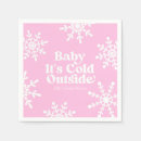 Zoek naar roze sneeuwvlokken servetten Winterwonderland