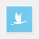 Zoek naar vliegende vogel servetten Ooievaar