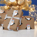 Zoek naar grappige pinguïn cadeaupapier Kerstmis