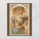 Zoek naar alphonse mucha briefkaarten Vrouw