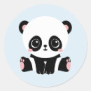 Zoek naar blauwe panda stickers Baby shower