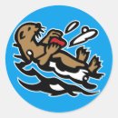 Zoek naar zee otters stickers Schattig