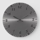 Zoek naar geborsteld metaal klokken Metallic