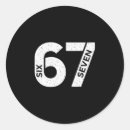 Zoek naar nummer 6 stickers Zes zeven minimalistisch