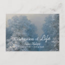 Zoek naar elegante begrafeniskaarten uitnodigingen Viering van het leven