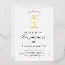 Zoek naar katholiek uitnodigingen Gouden folie