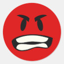 Zoek naar gekke emoji stickers Boos