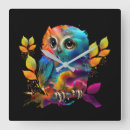 Zoek naar kleurrijke uil klokken Natuur